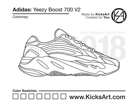 adidas yeezy boost coloring pages.